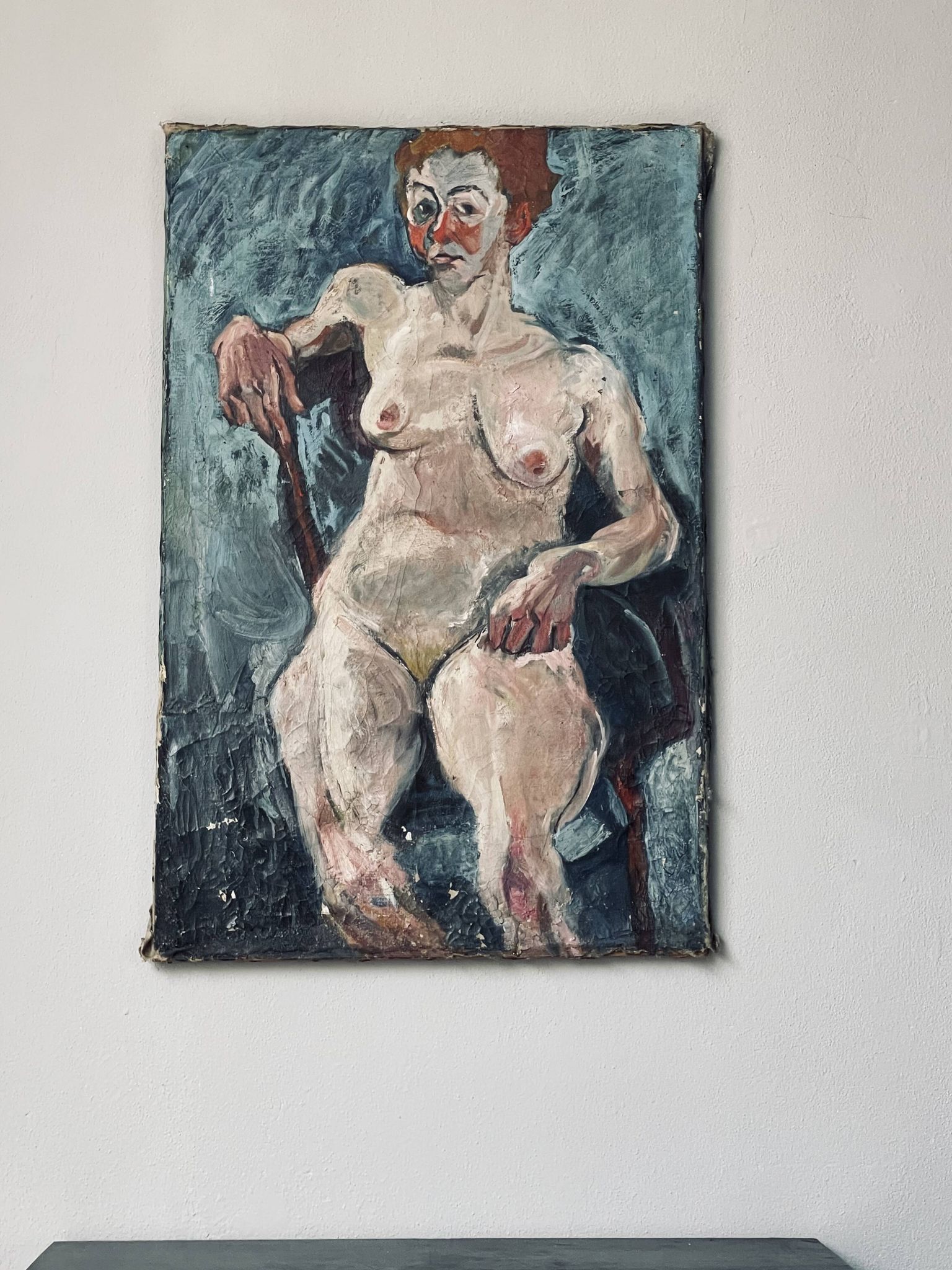 Huile sur toile, Femme française