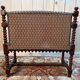 Small office bench in mahogany in the Louis XIII style.