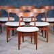 Vintage Teak Dining Chairs from Slagelse Møbelfabrik, Denmark, 1960s, Set of 6