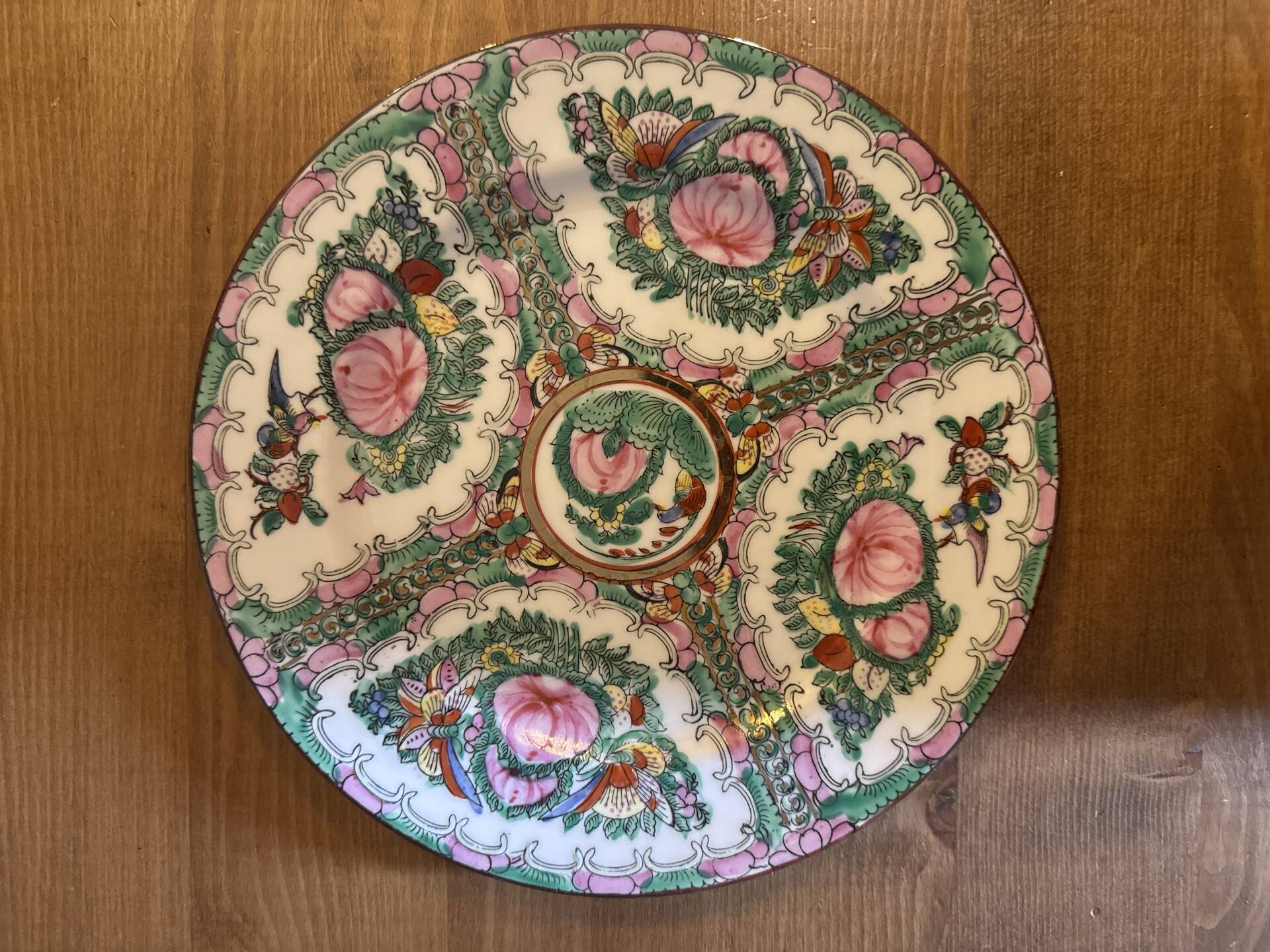 Hand-painted dessert plate