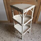 Rattan shelf