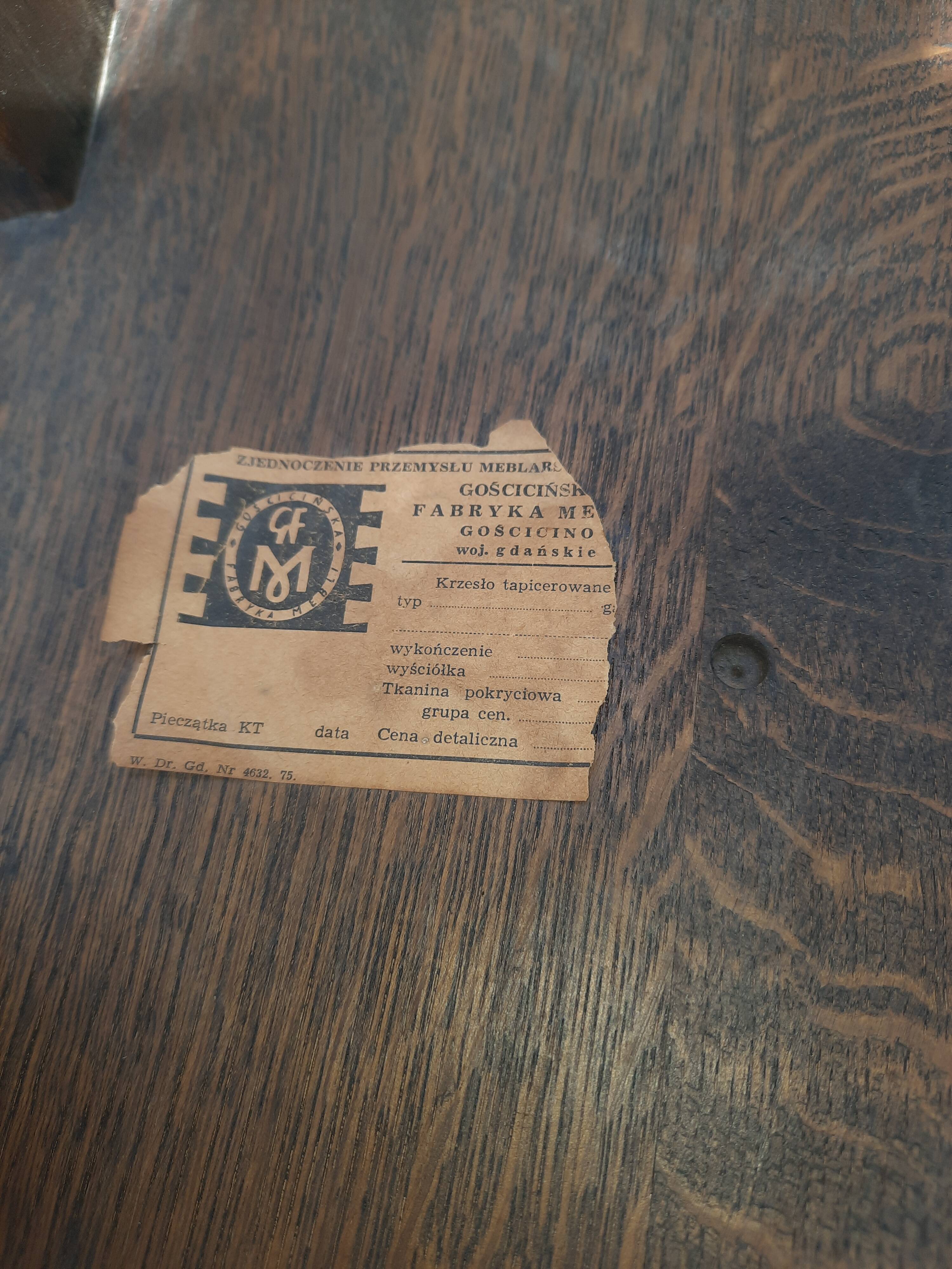 Pair of brutalist bistro chairs from the 70s Poland