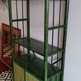 Rattan bamboo shelf bookcase