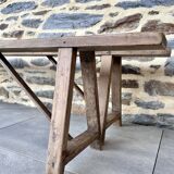 Pair of antique farm benches