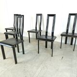 Italian Model Regia Dining Chairs by Antonello Mosca for Ycami, 1980s, Set of 6