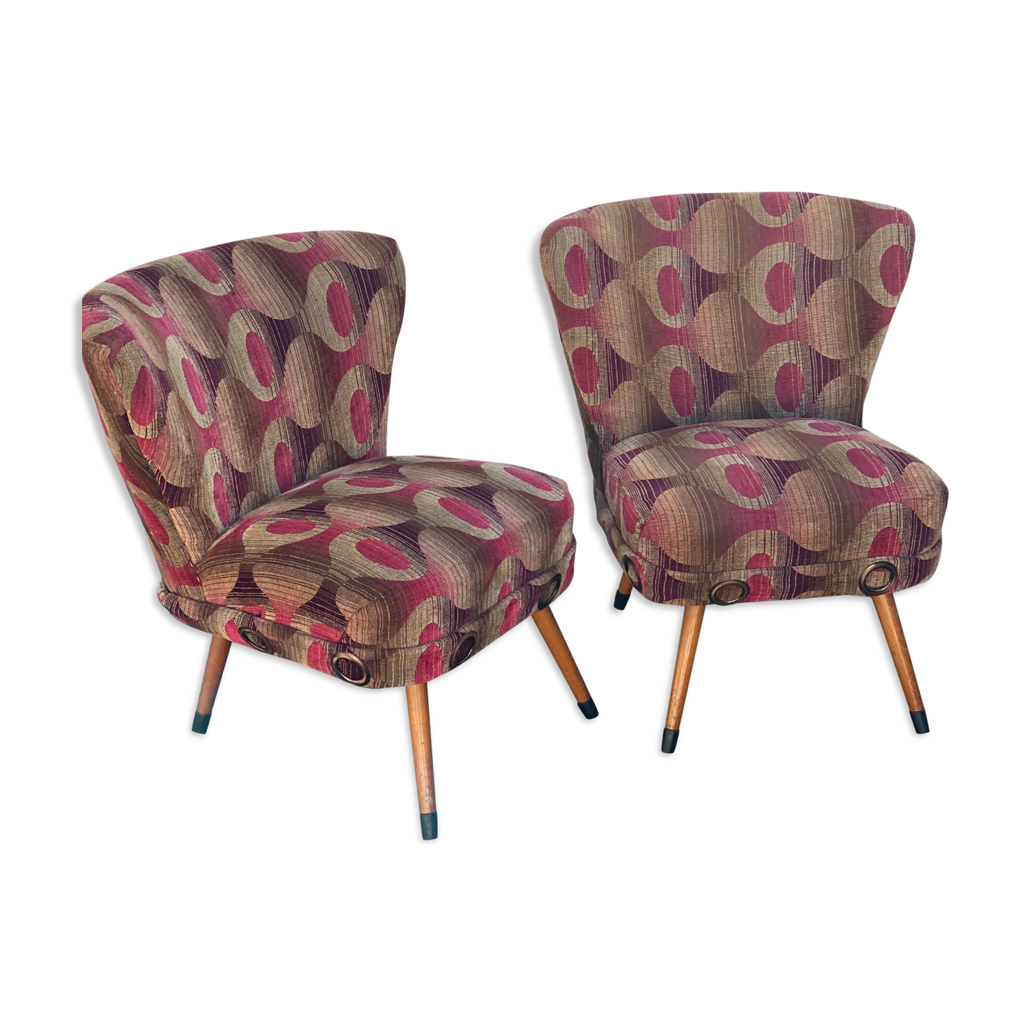 Pair of vintage cocktail chairs