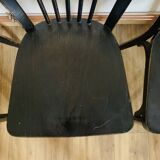 Set of 6 black Baumann N153 chairs