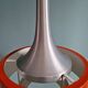 Pair of Scandinavian brushed aluminium pendants, 1960s
