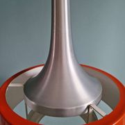 Paire de suspensions scandinaves en aluminium brossé, années 60