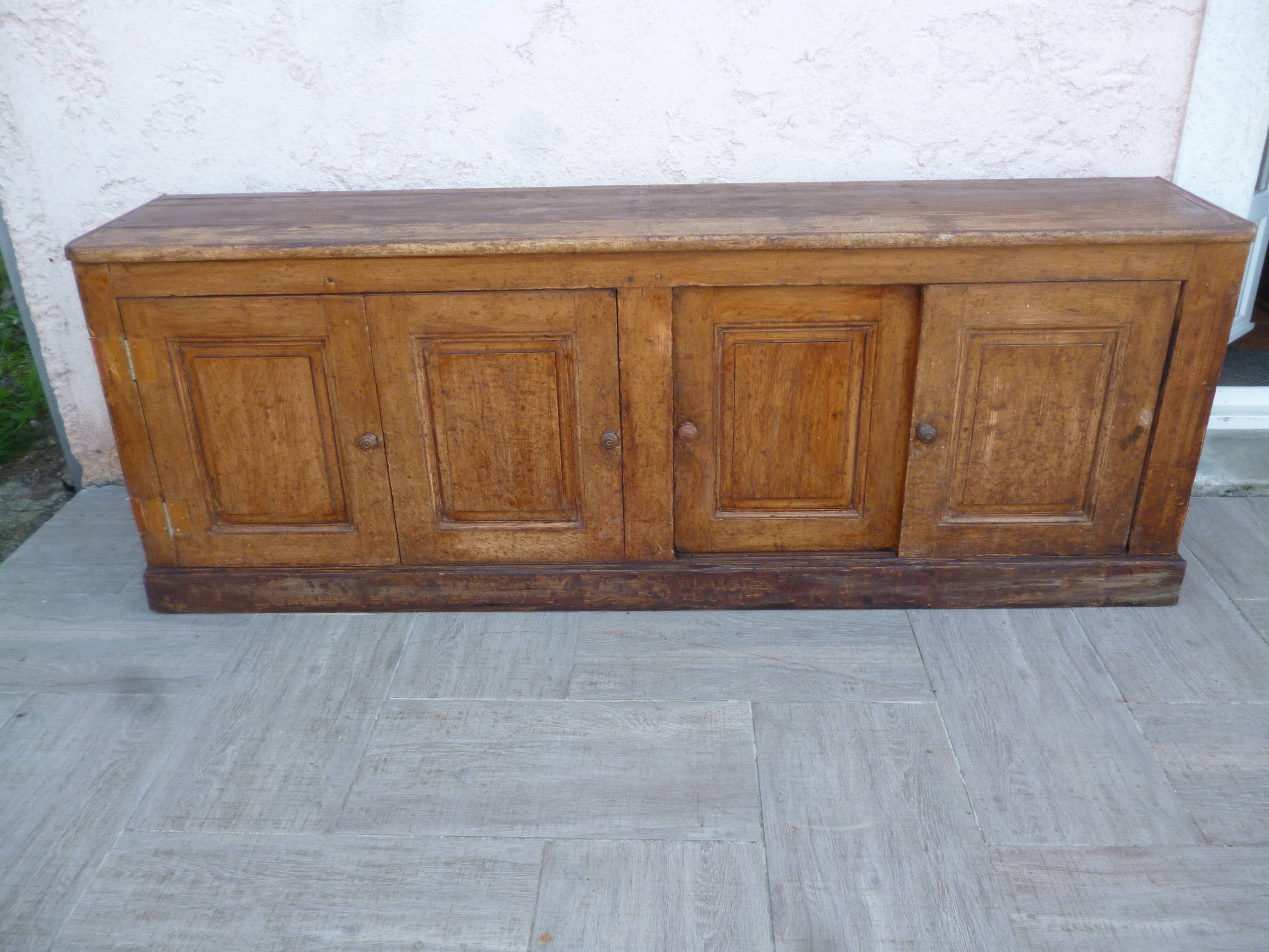 Meuble enfilade de métier vintage