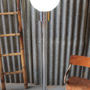 Lampadaire vintage chromé Murano Mazzega