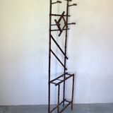 Bamboo coat rack cloakroom