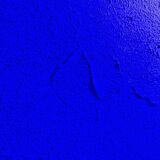 Tableau peinture abstraite monochrome minimaliste bleu encadré