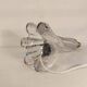 Pied de lampe en cristal en torsade signé vannes france 30cm