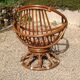 Large rattan armchair Ernest