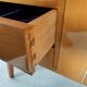 Scandinavian vintage wood and glass enfilade , 50s/60s