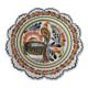 Henriot Quimper plate – pheasant motif – scalloped edge – F14 decoration