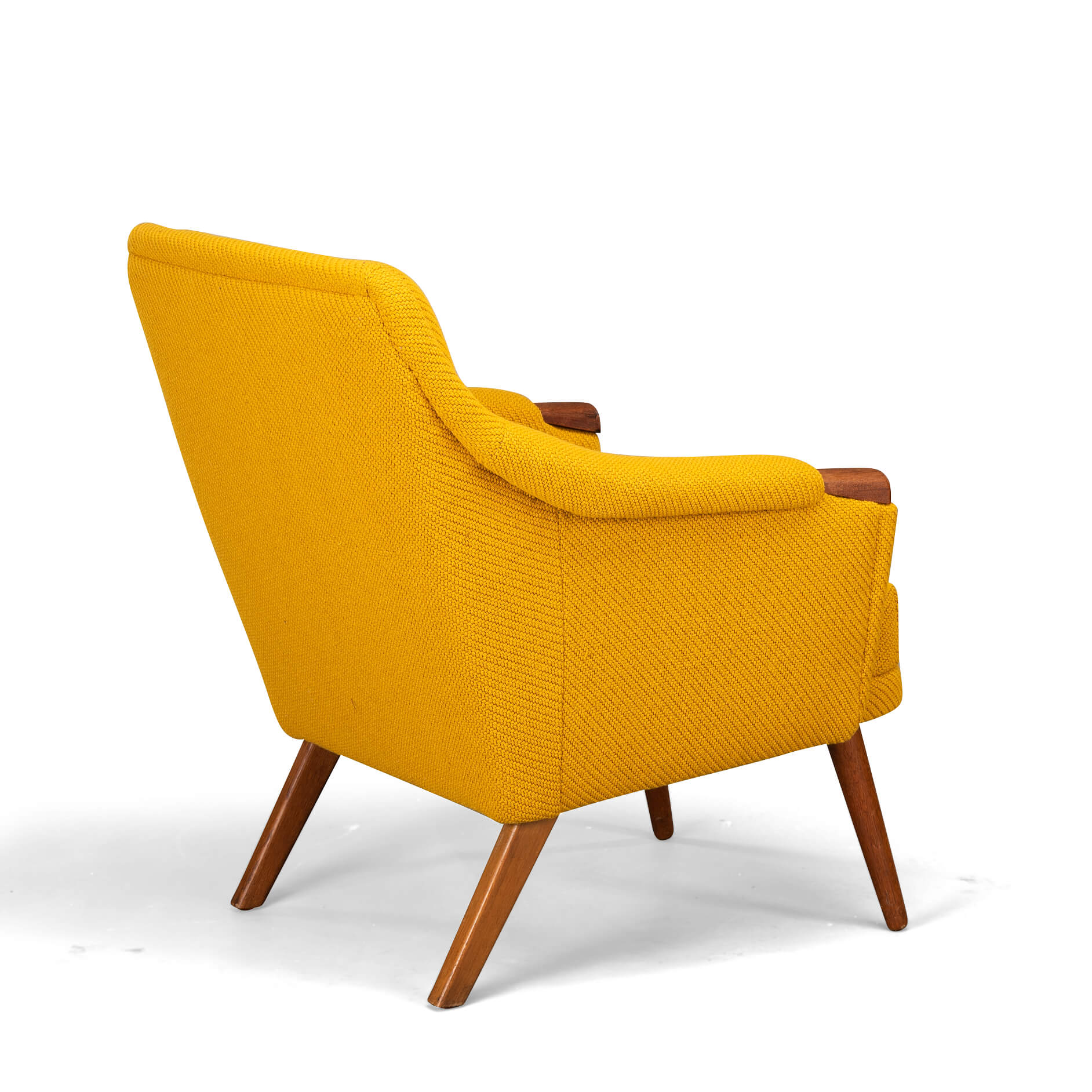 Danish Design reupholstered Yellow Easy chair, 1960s