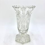 Midcentury Crystal Vase, Poland, 1960