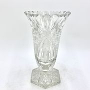 Midcentury Crystal Vase, Poland, 1960
