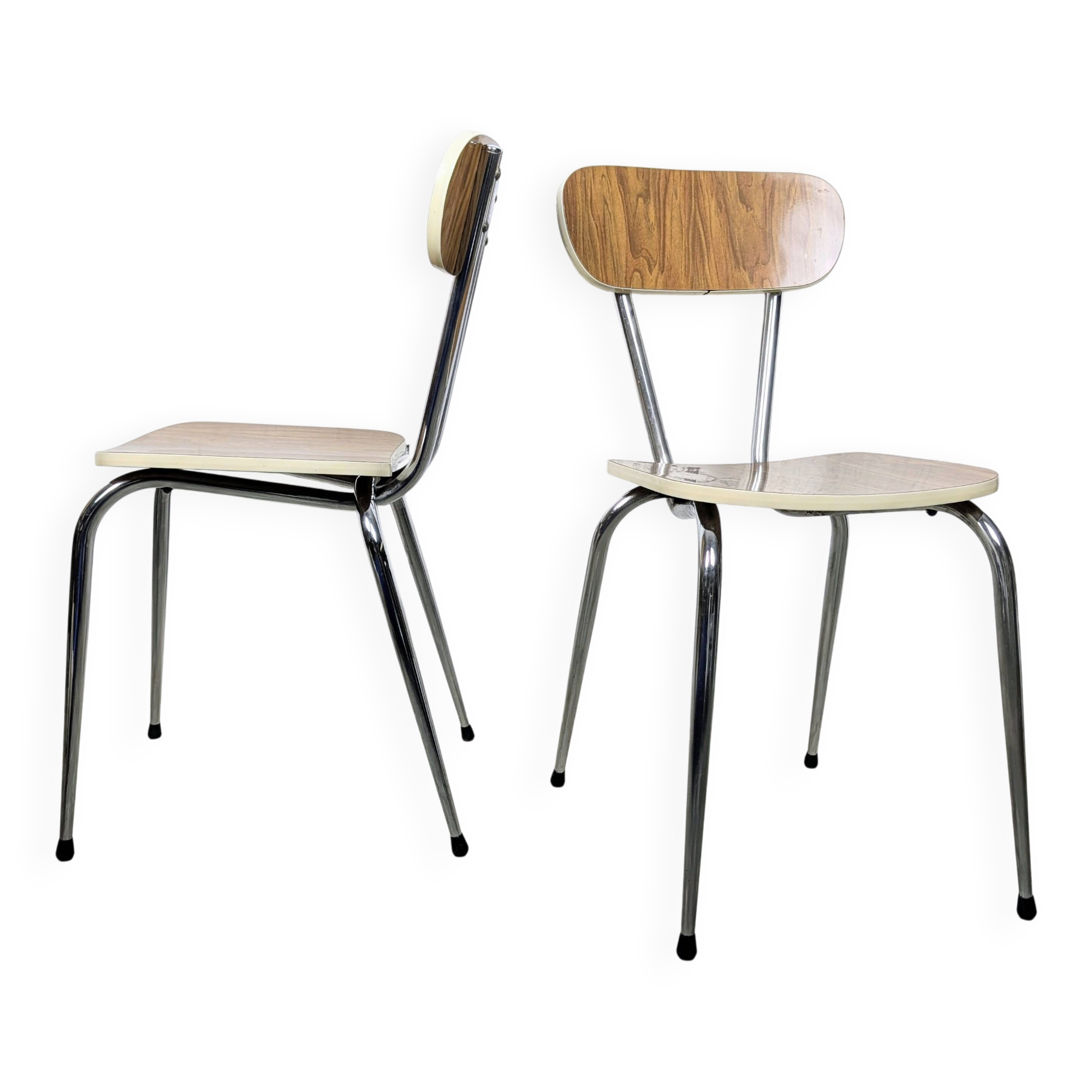 Pair of formica chairs