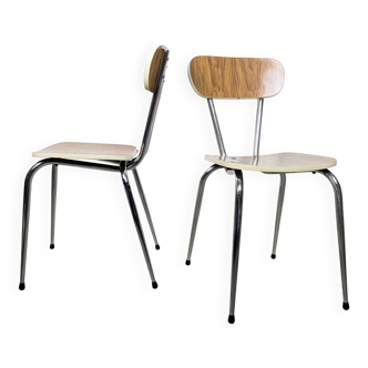 Pair of formica chairs