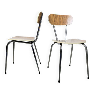 Duo de chaises en formica