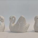 White porcelain swan table planters 1950/1960.
