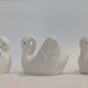White porcelain swan table planters 1950/1960.