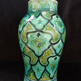 Handcrafted Safi turquoise vase signed