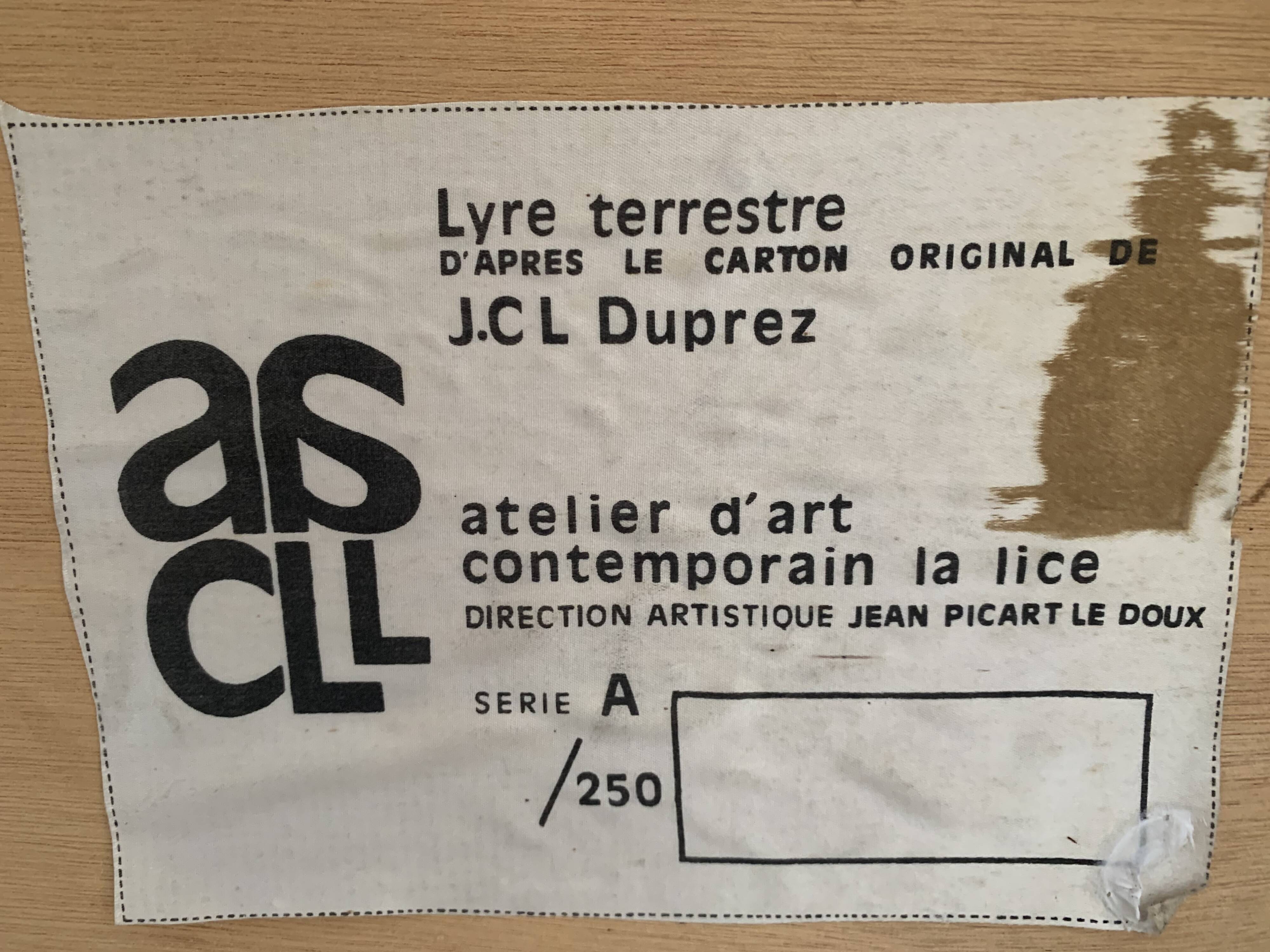 "Terrestrial Lyre" from the original cartoon by J.-C. Duprez