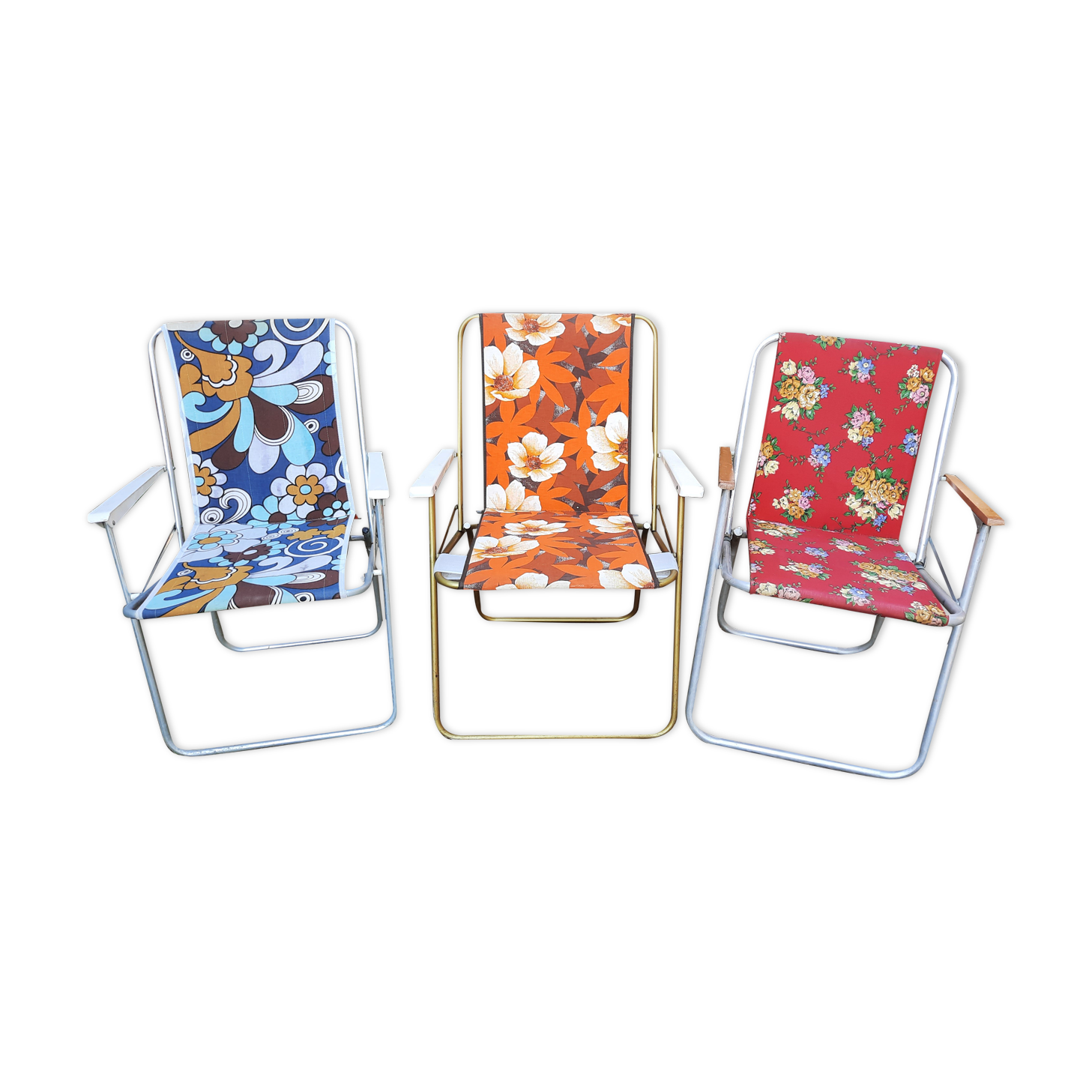 3 camping folding chairs