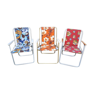 3 fauteuils pliant de camping