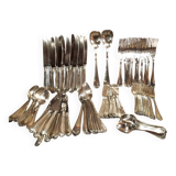 98-piece silver metal cutlery set