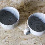 2 Gérald Pott enameled ceramic cups