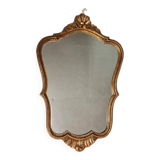 Golden wooden mirror