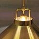 Hanging lamp in solid brass designed by Fritz Schlegel for Lyfa Denmark.