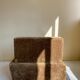 Vintage brown velvet armchair from the 1970s