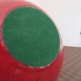 Red ceramic vase from the 60s