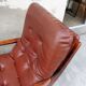 Rotating armchair in vintage skaî 1970