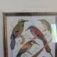 Cadre lithographique d'oiseaux