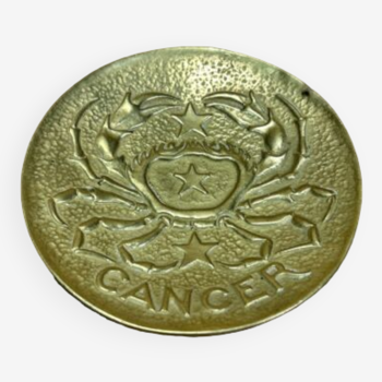 Old empty pocket bronze s max the glassmaker astrological sign" cancer " art deco