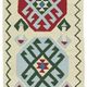 Turkish Handwoven Vintage Herki Kilim 85 cm x 375 cm