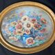 Watercolor painting "Bouquet of flowers in vase" signed + frame early XX °