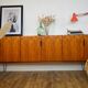 Scandinavian teak sideboard and “pin” legs