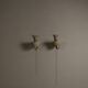 Pair of sculptural mid-century wall uplighters, circa 1950
