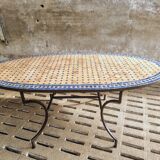Old dining table garden table Moroccan mosaic 100 x 200 cm