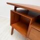 1960s vintage Danish design teak desk model 75 by Gunni Omann for Omann Jun