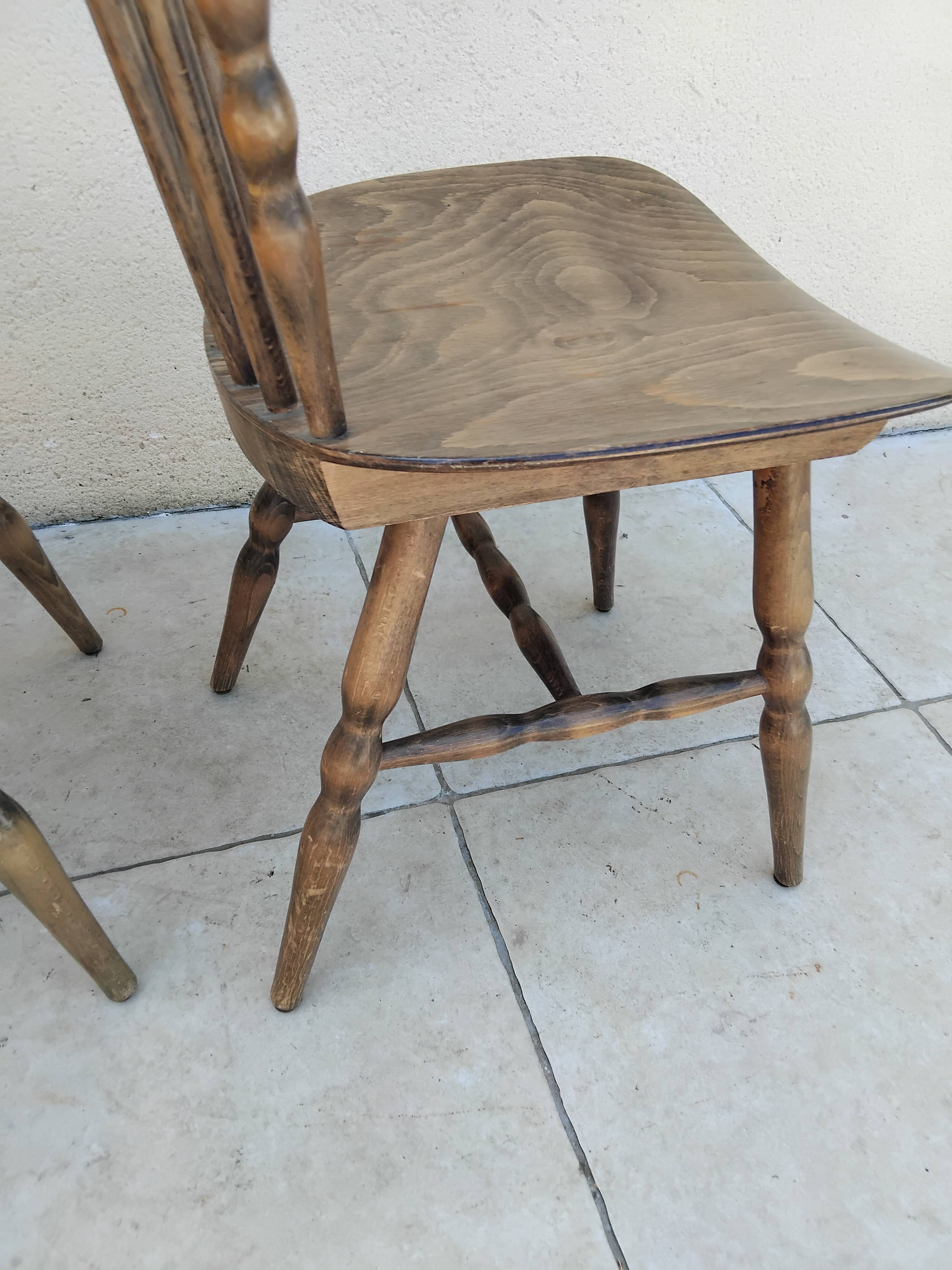 Paire de chaise bistrot baumann tacoma année 60 vintage