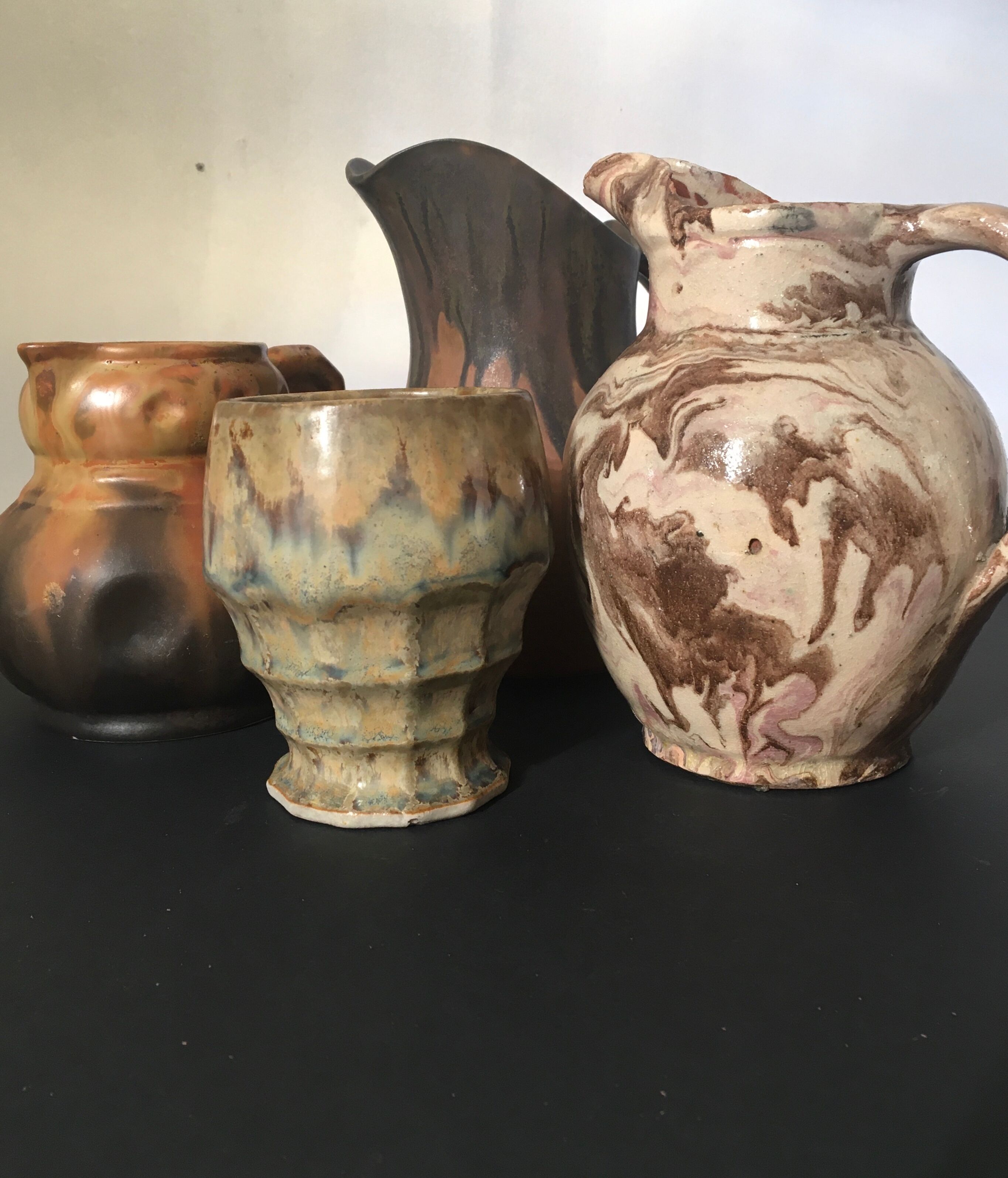 Glazed terracotta carafe